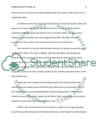 Issues of Immigration to the US