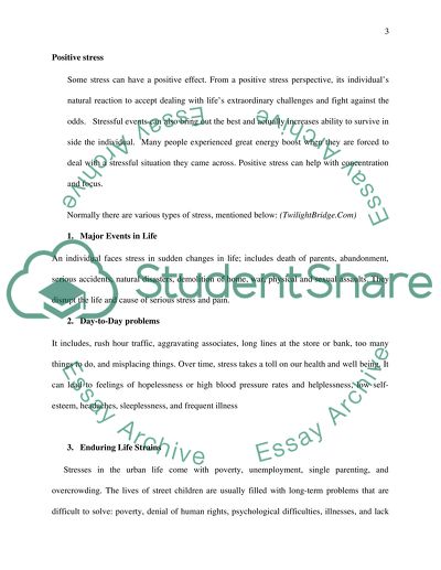 Stressful Transitions for Young People