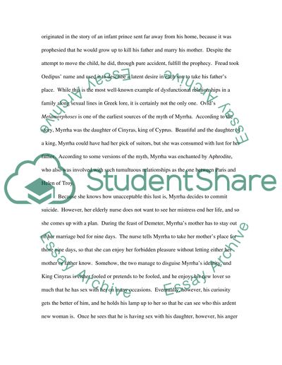 Family Relationships in Ovid and Kafka