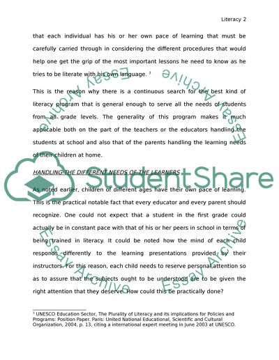 Literacy Programs for all Grade Levels