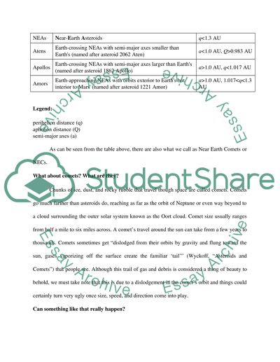 Near-Earth Objects Analysis