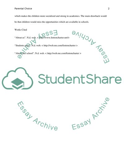 The concept of parental choice