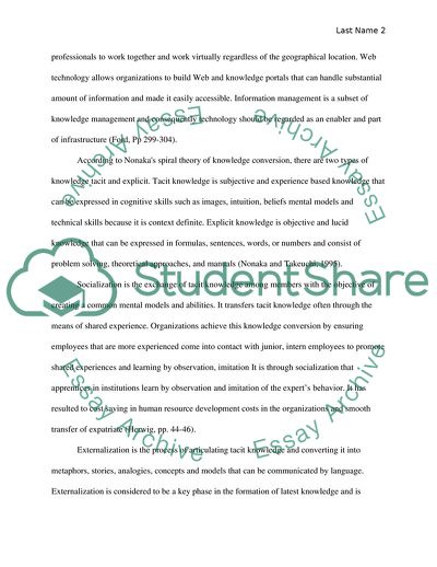 Knowledge management