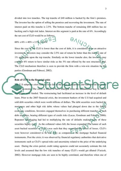 Collateralized Loan Obligation