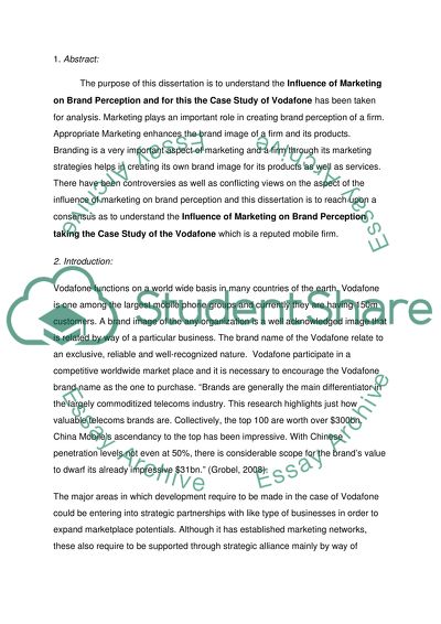 Influence of Marketing on Brand Perception