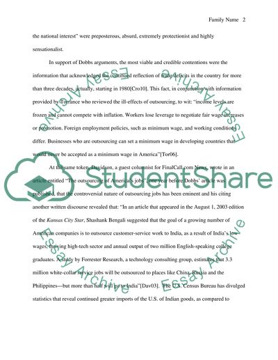 Outsourcing or Exporting America