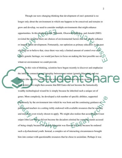 Nature verses Nurture Debate: Is Criminal Behavior Inherited or Made