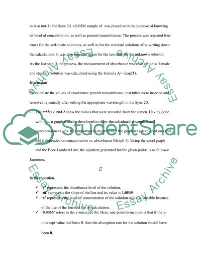 The Concentration of Solutes Present in the Substances