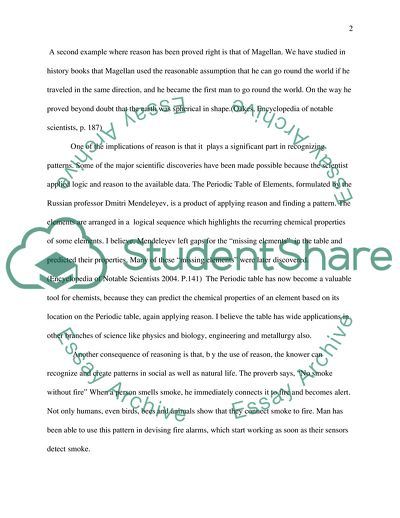 The Strengths and Weaknesses of Reason as a Way of Knowing