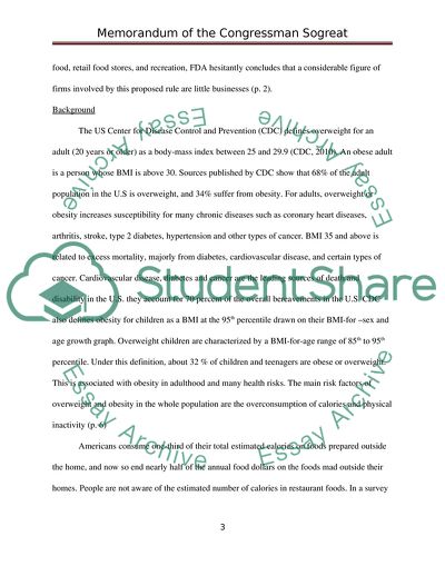 Nutrition Labeling of Menu Items in Restaurant