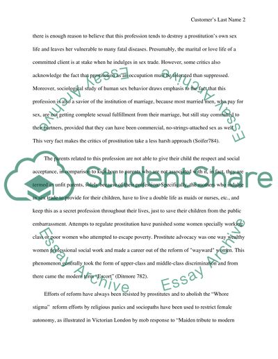 Should Prostitution be Outlawed