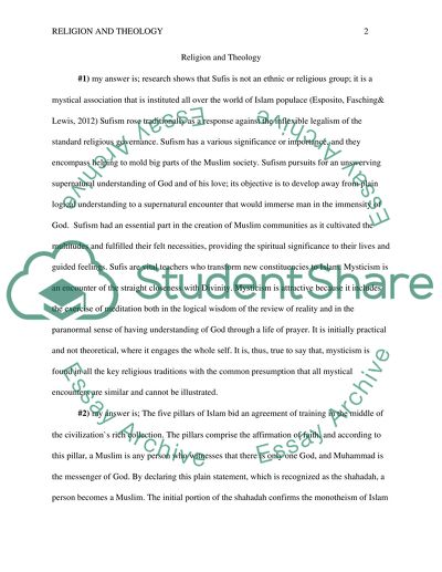 Religion and Theology