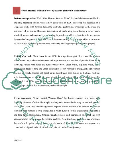 Kind Hearted Woman Blues by Rober Johnson