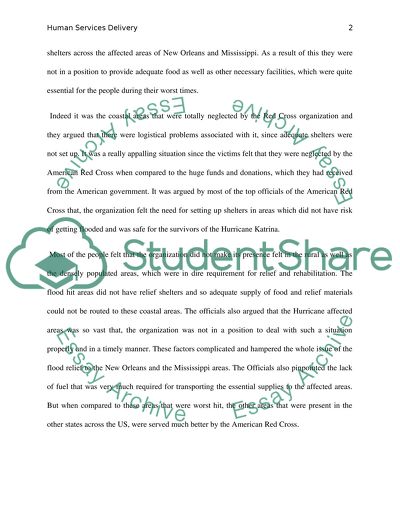 The Mission of the American Red Cross