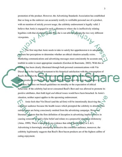 Ethical Dilemma: Perceived Potential Advertising Deception