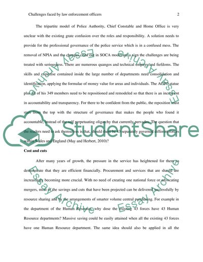 Challenges Faced By-Law Enforcement Officers