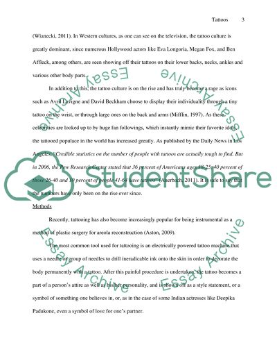 Tattoos. Cultures that Use Tattoo and Methods of Tattooing