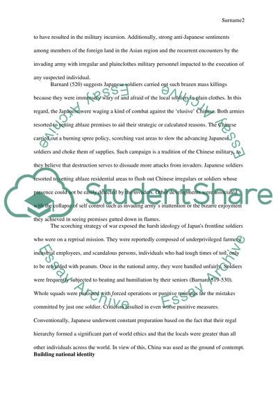 Quest for national identity in The Rape of Nanking