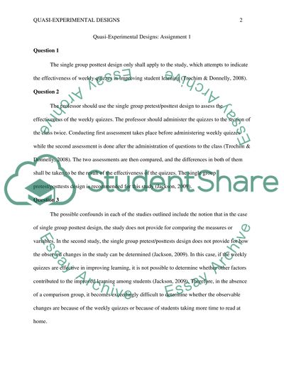Quasi experimental design research paper picture