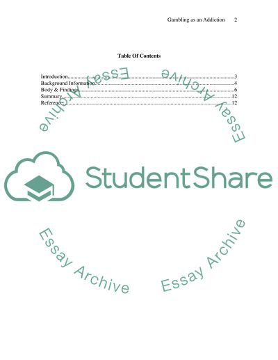 Gambling as an Addiction