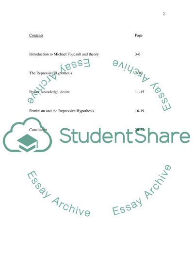 Power and Desire in Foucaults Repressive Hypothesis
