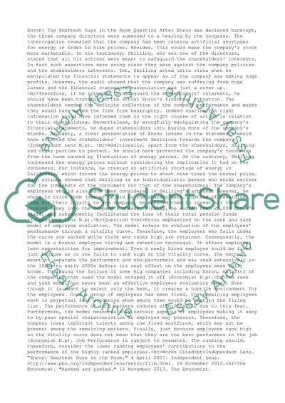 Enron: The Smartest Guys in the Room