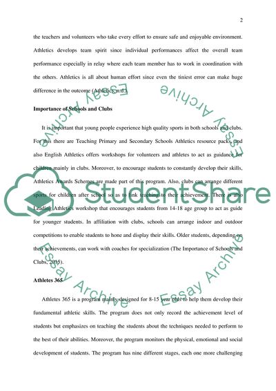 Approaches to Teach Athletics