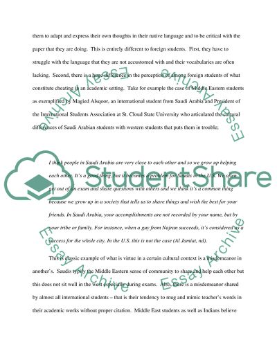 Plagiarism Committed by International Students