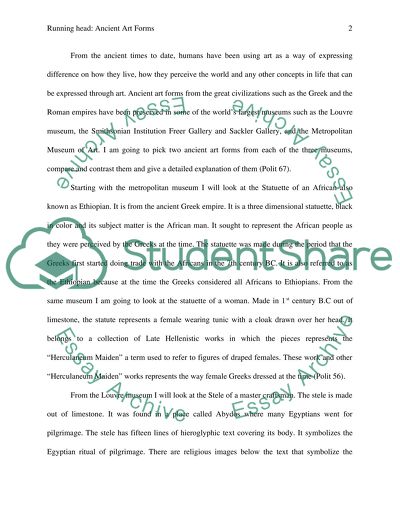 Comparison of Ancient Art Forms