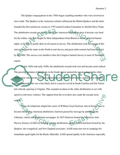 The Abolitionist Crusade