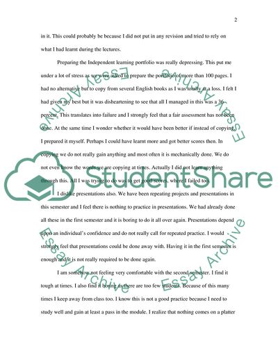 The Opportunity to Learn and Reflect on Several Issues