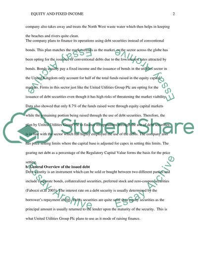 General Overview of United Utilities Group Plc