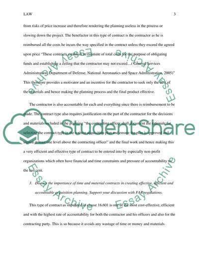 Institutional Framework of Federal Acquisitions