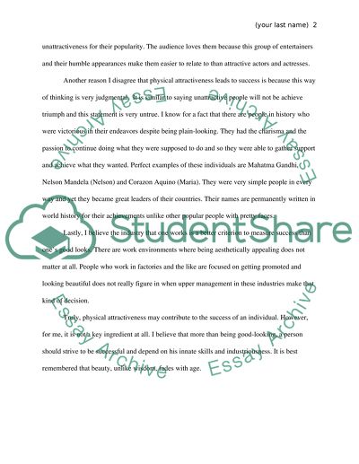 Physical Attractiveness: A Key Ingredient to Success