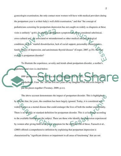 Watsons Caring Theory on Postpartum Disorder