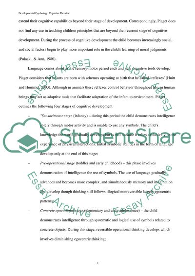 Piagets Contributions to Psychology