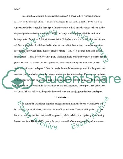 Nontraditional and Traditional Litigation Paper