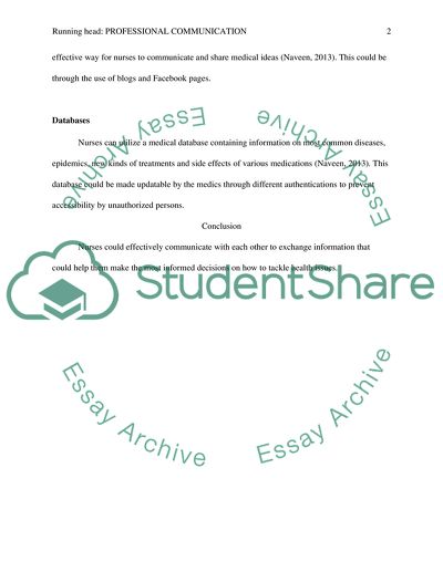 Professional communication