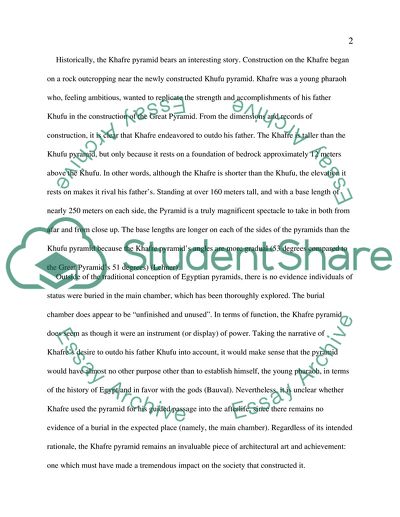 The Great Pyramid: Khafre at Giza