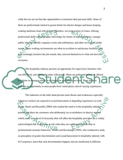 The Hospitality Industry of the United Kingdom