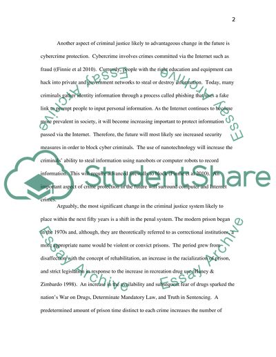 Changes in Criminal Justice
