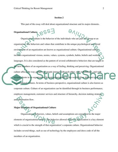 Organizational Structure and its Major Elements