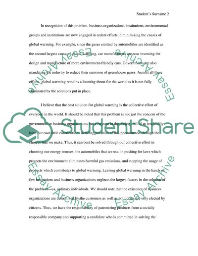 Global Warming in All Aspects of Human Life