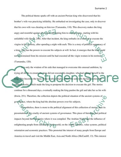 Political Analysis of Arabian Nights