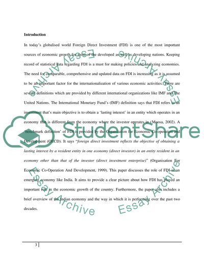 The Impact of Inward FDI on Economic Growth