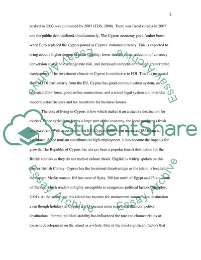 Economy and Tourism of Cyprus