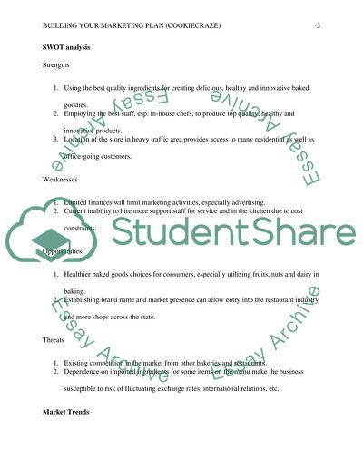 Building Marketing Plan for CookieCraze