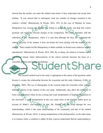 Ethnocentricity and Bilingualism in the English Classroom by Moore