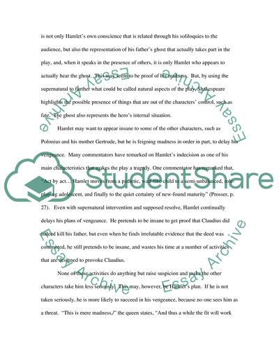 Madness and Mental Instability in Hamlet