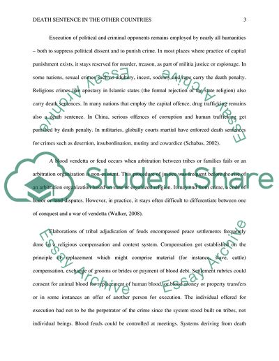 Capital Punishment in Different Countries